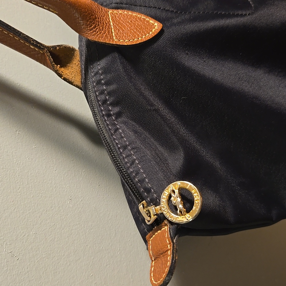 Longchamp Tote Black with Tan Leather Accents - Picture 3 of 9